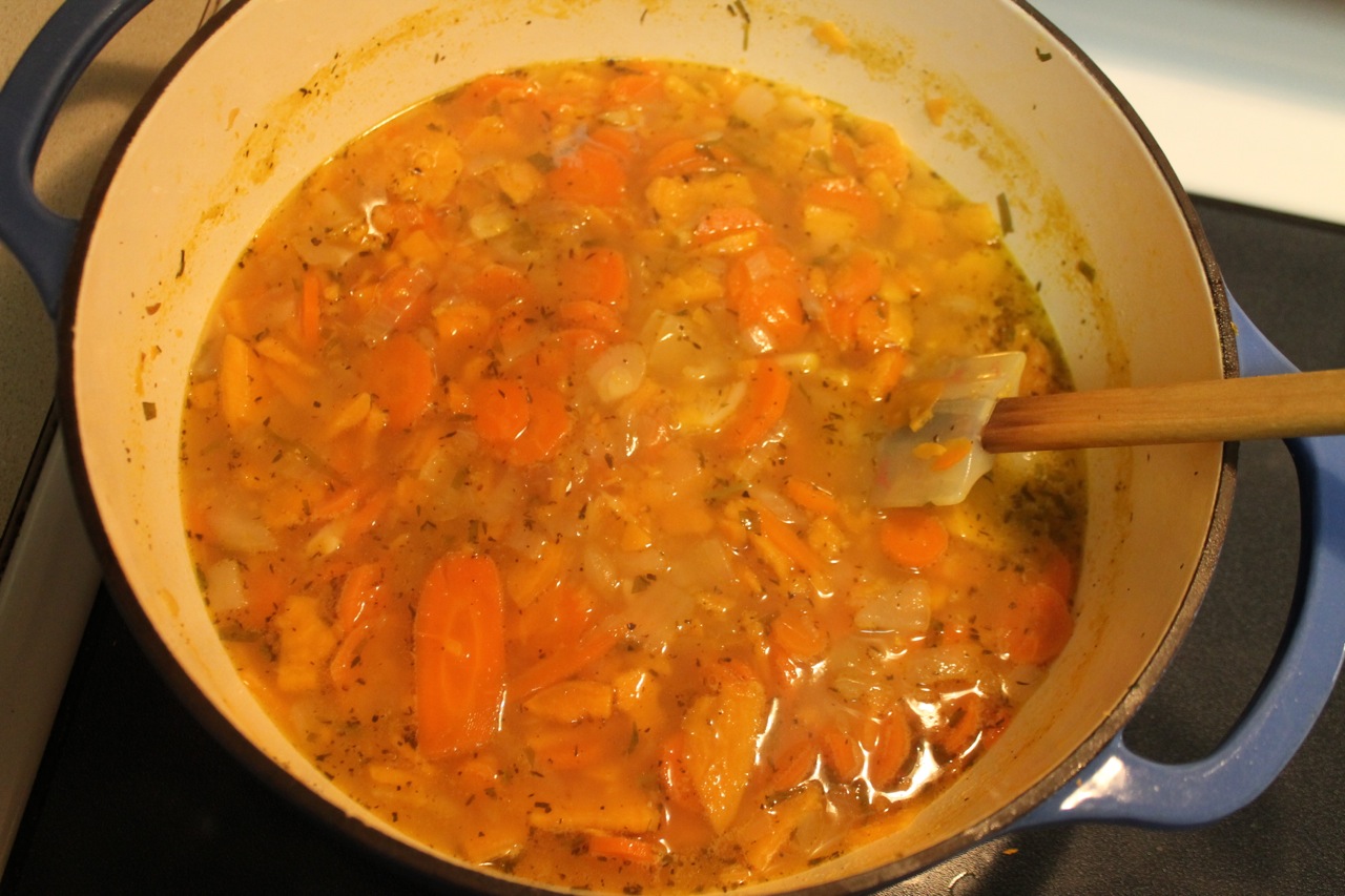 carrot potato celery soup